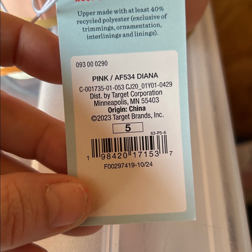 Kids' Diana Slip-on Ballet Flats - Cat & Jack™ Blush Memory Foam Insole Size 5 - Picture 7 of 8
